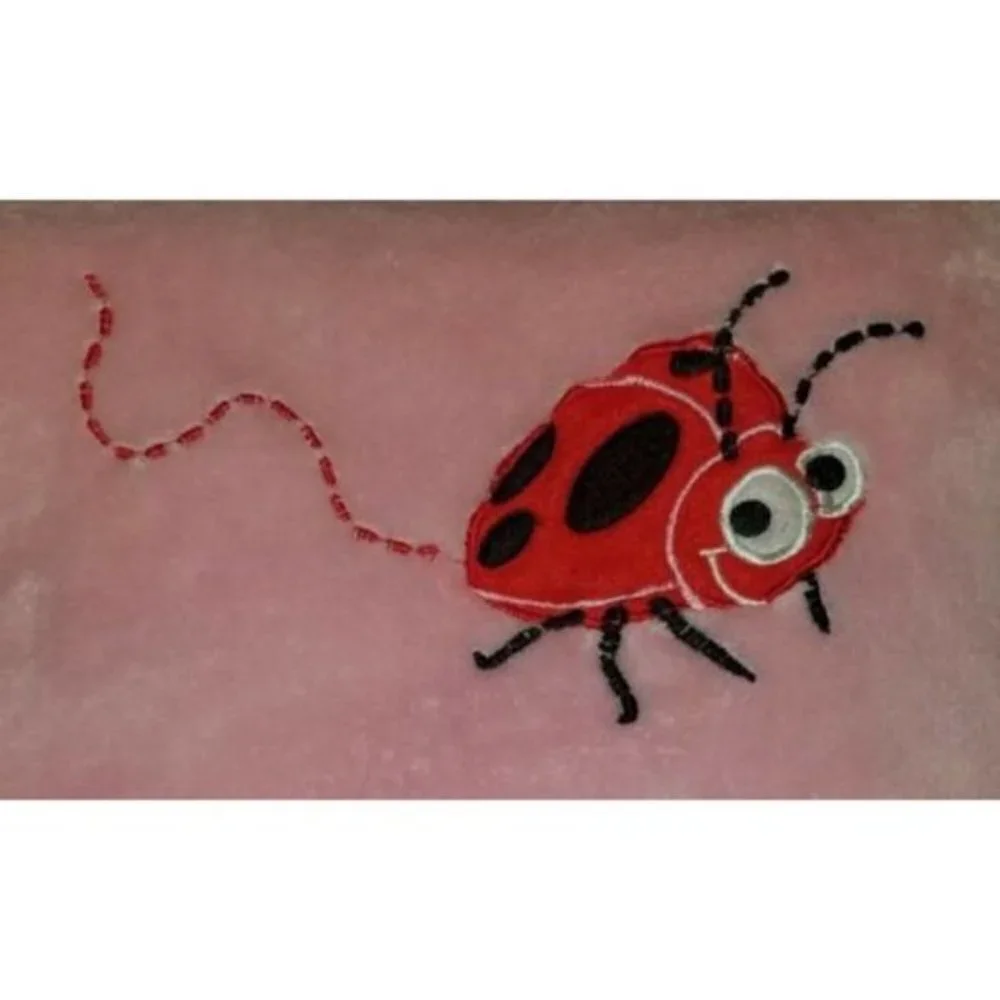 Tadpoles Ladybug Pink Fleece Baby Security Blanket Lovey Girl SOFT